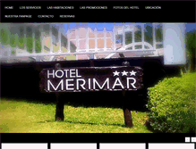 Tablet Screenshot of hotelmerimar.com.ar